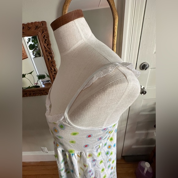 White Polkadot Nightgown - Picture 3 of 4